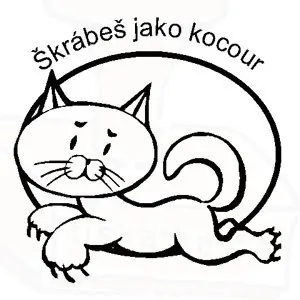 Samonamáčecí motivační razítko kocour