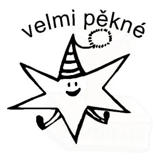 Hvězdička samonamáčecí motivační razítko