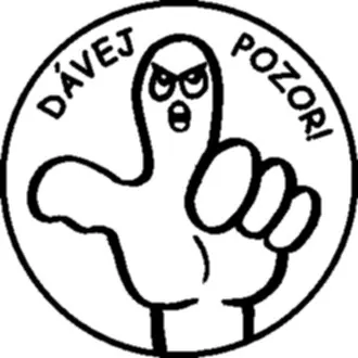 Dávej pozor - samonamáčecí razítko
